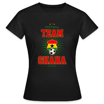 Ghana - T-shirt Femme - noir - Devant - AI Model Female 172 dark (172cm)