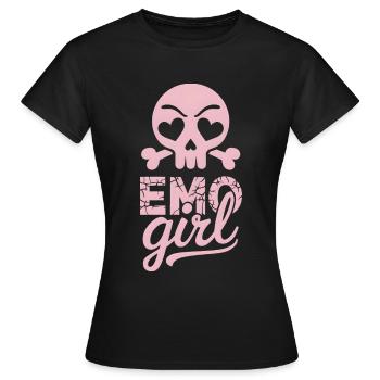 Fille emo ! - T-shirt Femme - noir - Devant - AI Model Female 172 dark (172cm)