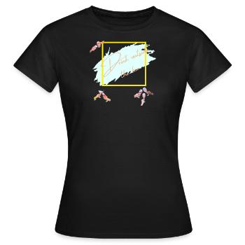 Drink outside the box - Frauen T-Shirt - Schwarz - Vorne - AI Model Female 172 dark (172cm)