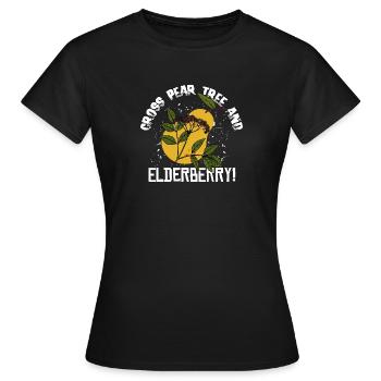 Sureau de poirier! - Denglish dit Denglish - T-shirt Femme - noir - Devant - AI Model Female 172 dark (172cm)