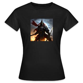 Guerrier 2 - T-shirt Femme - noir - Devant - AI Model Female 172 dark (172cm)