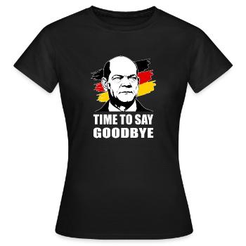 Time to say Goodbye - Women's T-Shirt - black - Front - AI Model Female 172 dark (172cm)
