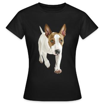 Bullterrier - Frauen T-Shirt - Schwarz - Vorne - AI Model Female 172 dark (172cm)