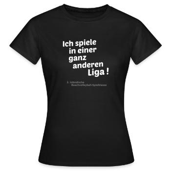 eigene Liga - Frauen T-Shirt - Schwarz - Vorne - AI Model Female 172 dark (172cm)