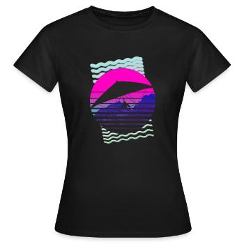 Deltaplane deltaplane - T-shirt Femme - noir - Devant - AI Model Female 172 dark (172cm)