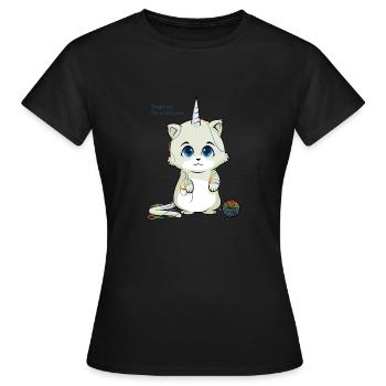 Licorne licorne douce Faites-moi confiance chat licorne I'ma - T-shirt Femme - noir - Devant - AI Model Female 172 dark (172cm)