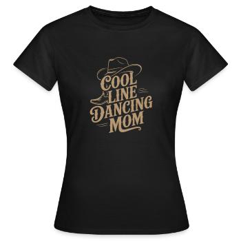 Line Dance Mom Line Dance Mom Cadeau - T-shirt Femme - noir - Devant - AI Model Female 172 dark (172cm)