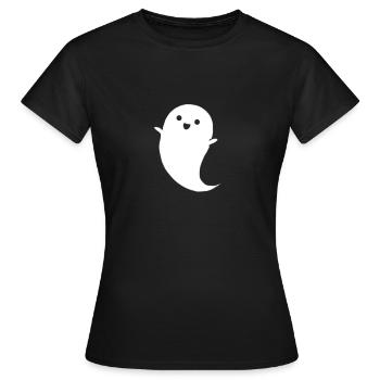 Cute Ghost - Women's T-Shirt - black - Front - AI Model Female 172 dark (172cm)