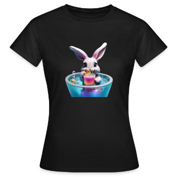 Bunny Magarita - Frauen T-Shirt - Schwarz - Vorne - AI Model Female 172 dark (172cm)