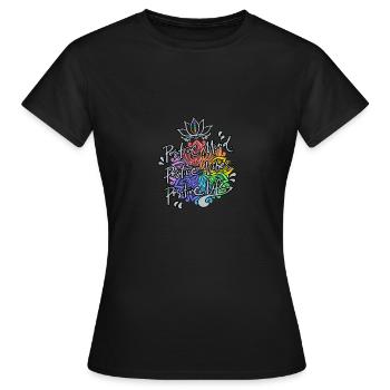 Une pensée positive - T-shirt Femme - noir - Devant - AI Model Female 172 dark (172cm)