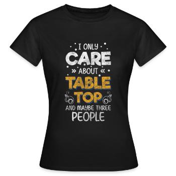 jeu de société jeu de nuit joueur de plateau coéquipier - T-shirt Femme - noir - Devant - AI Model Female 172 dark (172cm)