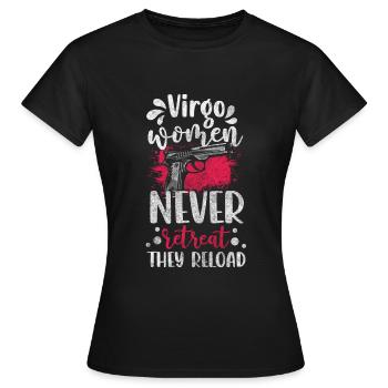 Caractéristiques de l’horoscope du zodiaque - T-shirt Femme - noir - Devant - AI Model Female 172 dark (172cm)