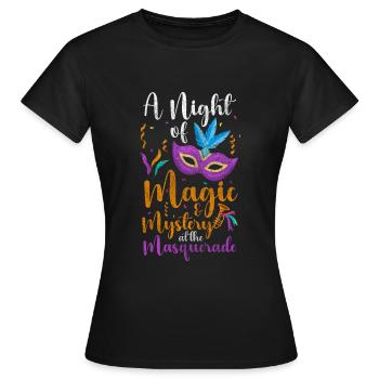 Protection des étrangers de fête - T-shirt Femme - noir - Devant - AI Model Female 172 dark (172cm)