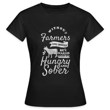 Tracteur de carrière agricole - T-shirt Femme - noir - Devant - AI Model Female 172 dark (172cm)