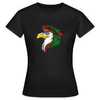 Burkina Faso - T-shirt Femme - noir - Devant - AI Model Female 172 dark (172cm)
