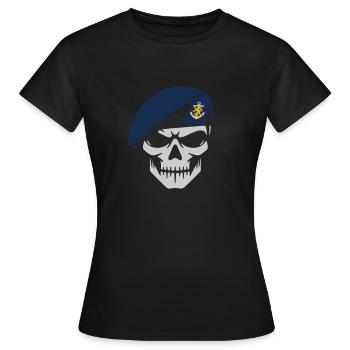 Kriegsmarine - Frauen T-Shirt - Schwarz - Vorne - AI Model Female 172 dark (172cm)