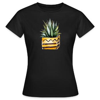 Kaktus 2.0 - Frauen T-Shirt - Schwarz - Vorne - AI Model Female 172 dark (172cm)