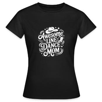 Maman de danse en ligne Merveilleuse maman de danse en ligne - T-shirt Femme - noir - Devant - AI Model Female 172 dark (172cm)
