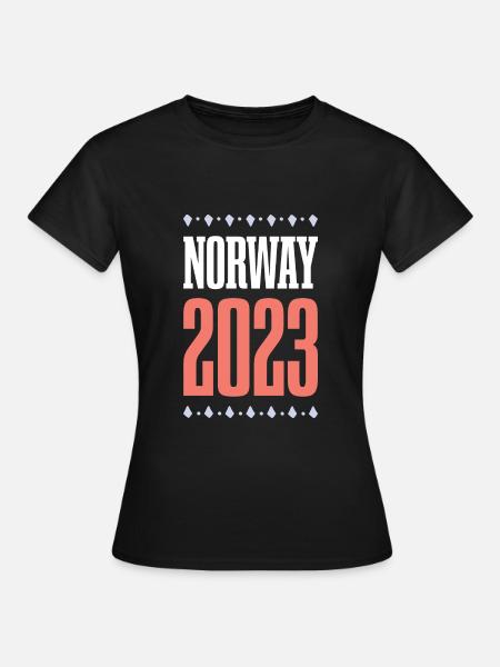 Norway 2023 - Frauen T-Shirt - Schwarz