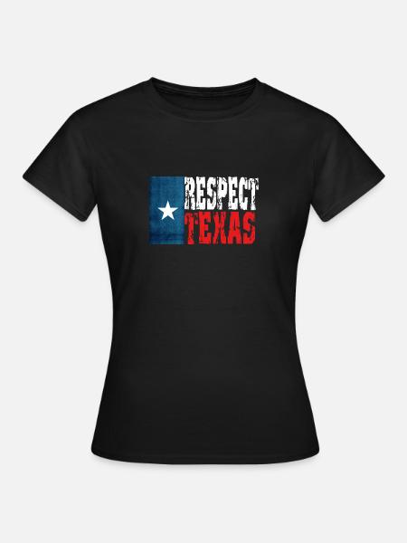 Respektiere Texas - Frauen T-Shirt - Schwarz