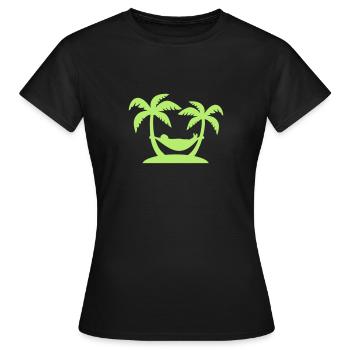 Palme - T-shirt Femme - noir - Devant - AI Model Female 172 dark (172cm)