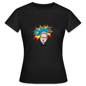OH MEIN GOTT! - Frauen T-Shirt - Schwarz - Vorne - AI Model Female 172 dark (172cm)