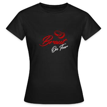 JGA - Frauen T-Shirt - Schwarz - Vorne - AI Model Female 172 dark (172cm)