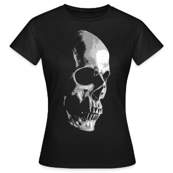 Totenschädel - Frauen T-Shirt - Schwarz - Vorne - AI Model Female 172 dark (172cm)