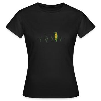 Battement de coeur de maïs - T-shirt Femme - noir - Devant - AI Model Female 172 dark (172cm)