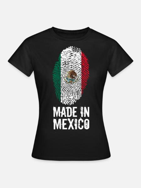 Made In Mexico / Mexiko / México - Frauen T-Shirt - Schwarz