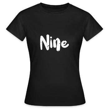 Nine - Birthday - Women's T-Shirt - black - Front - AI Model Female 172 dark (172cm)