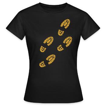 Pieds - T-shirt Femme - noir - Devant - AI Model Female 172 dark (172cm)
