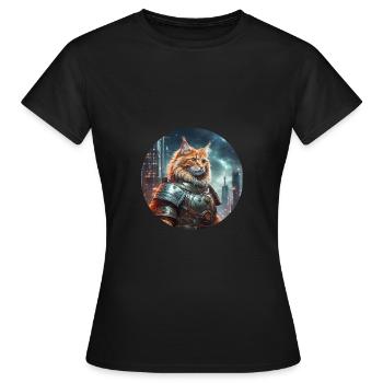 Cyber Chat - T-shirt Femme - noir - Devant - AI Model Female 172 dark (172cm)