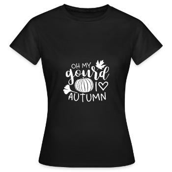 Oh, mon gourd - T-shirt Femme - noir - Devant - AI Model Female 172 dark (172cm)