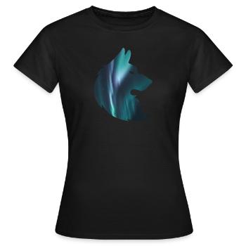 Aurora der Wolf - Frauen T-Shirt - Schwarz - Vorne - AI Model Female 172 dark (172cm)