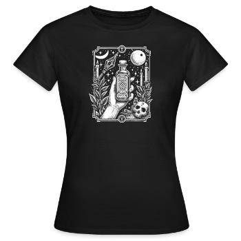 Potion Vial - Women's T-Shirt - black - Front - AI Model Female 172 dark (172cm)