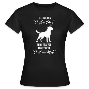 Chien Chien Amour Chien Propriétaire Chien École Maître - T-shirt Femme - noir - Devant - AI Model Female 172 dark (172cm)