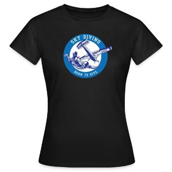 SKY Diving - T-shirt Femme - noir - Devant - AI Model Female 172 dark (172cm)
