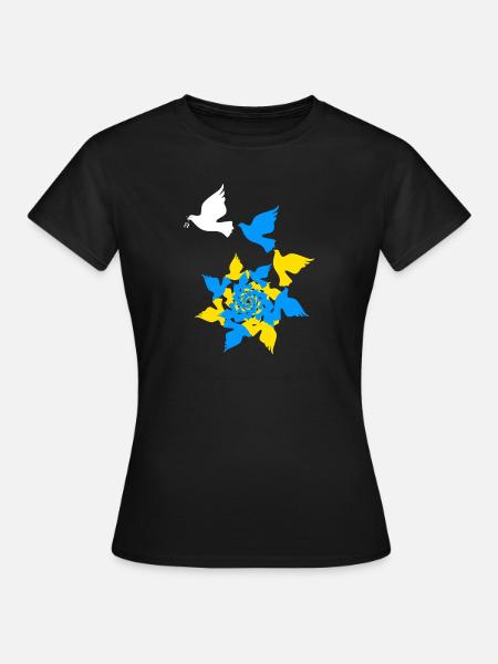 Ukraine - Frauen T-Shirt - Schwarz