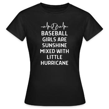 Baseball Spieler Baseball Sprüche Geschenk - Frauen T-Shirt - Schwarz - Vorne - AI Model Female 172 dark (172cm)