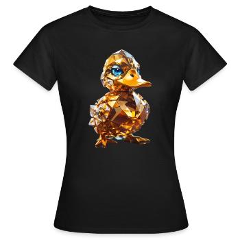 Canard de cristal - T-shirt Femme - noir - Devant - AI Model Female 172 dark (172cm)