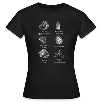 Sagittaire amer de la nature - Minimaliste et intemporel - T-shirt Femme - noir - Devant - AI Model Female 172 dark (172cm)