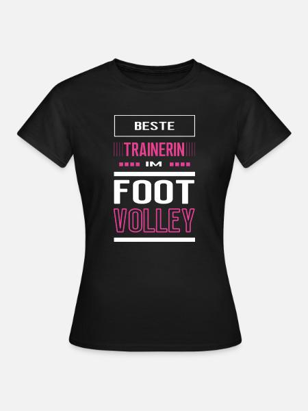 Beste Footvolley Trainerin Footvolleytrainerin - Frauen T-Shirt - Schwarz