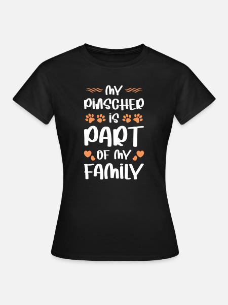 PINSCHER - Frauen T-Shirt - Schwarz