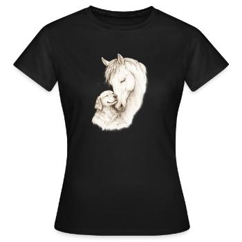 Gentle Souls - Women's T-Shirt - black - Front - AI Model Female 172 dark (172cm)