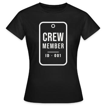 Événement du personnel de l’équipe d’identification des membres d’équipage Tag Tag Badge - T-shirt Femme - noir - Devant - AI Model Female 172 dark (172cm)