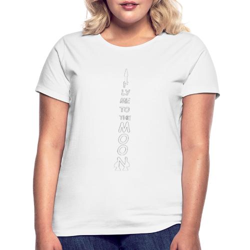 Fly me to the moon (MS paint version) - Vrouwen T-shirt