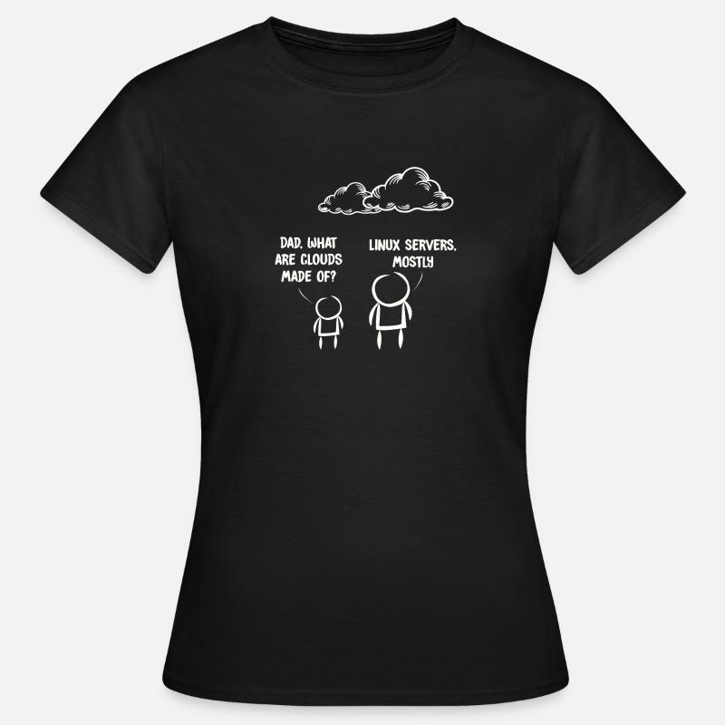 Computer IT Witz Lustig Programmierer Geek Linux - Frauen T-Shirt - Schwarz