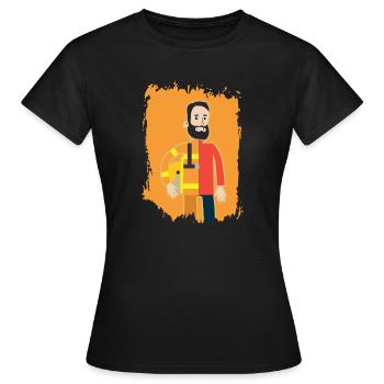 Everyday hero | Firefighter Hero Lifesaver - Women's T-Shirt - black - Front - AI Model Female 172 dark (172cm)