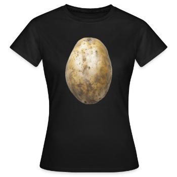 Kartoffel - Frauen T-Shirt - Schwarz - Vorne - AI Model Female 172 dark (172cm)